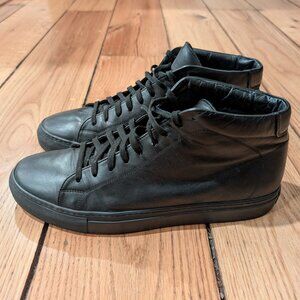 Svensson Classic High Black Sneakers – Hand Made in Italy | Leather | Lightly Us